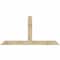 Ekena Millwork Portland Rough Sawn Timber Gable Bracket, Douglas Fir, 84"W x 42"H x 2"D x 6"F, 12/12 Pitch GBW084X42X0206POR00RDF - alternate 1